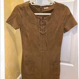Tan Suede Dress